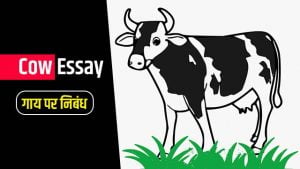 10 Lines on Cow in Hindi (गाय पर निबंध) English Essay on 'The Cow'