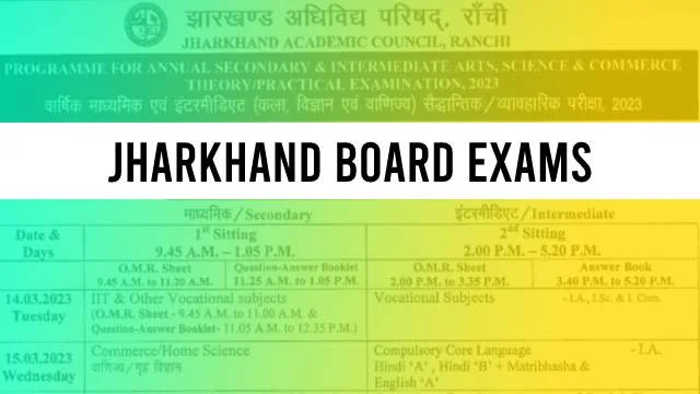 JAC Board Exam 2023 Date