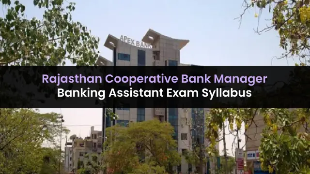 Rajasthan Cooperative Bank Assistant Syllabus